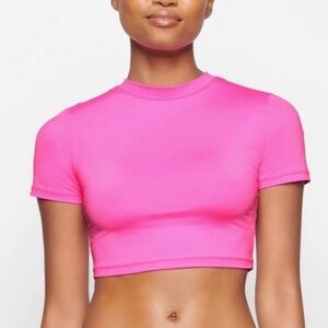 Vibrant Pink Women's Crop Top